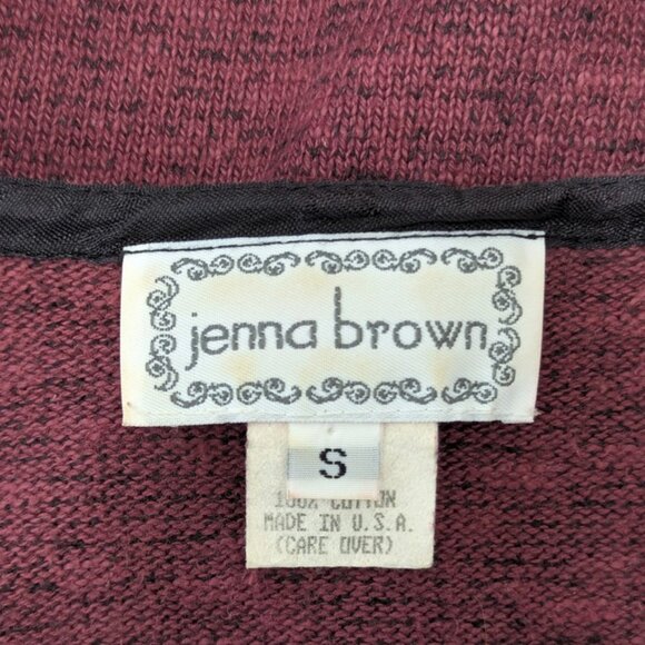 VTG Jenna Brown 90s Y2K Witchy Romantic Academia Cardigan SM - Picture 2 of 11